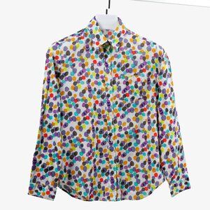 Issey Miyake Polka Dot Button Down Shirt